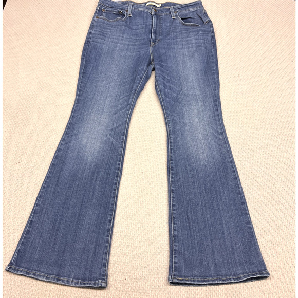 Levis 726 Flare Jeans Womens 34x30 Blue Medium Wash Denim Classic Casual Y2k - Picture 1 of 11